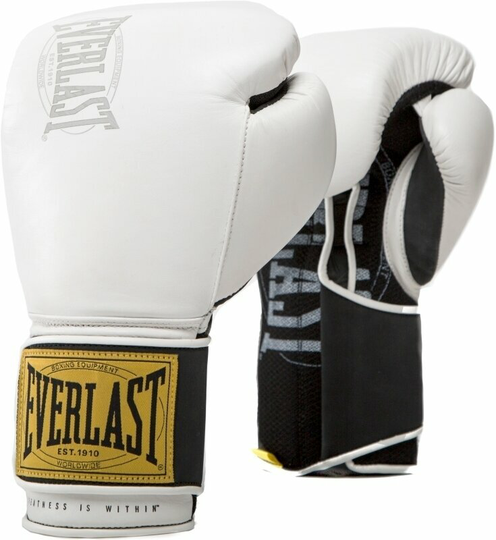 Everlast 1910 Classic Gloves White 12 oz
