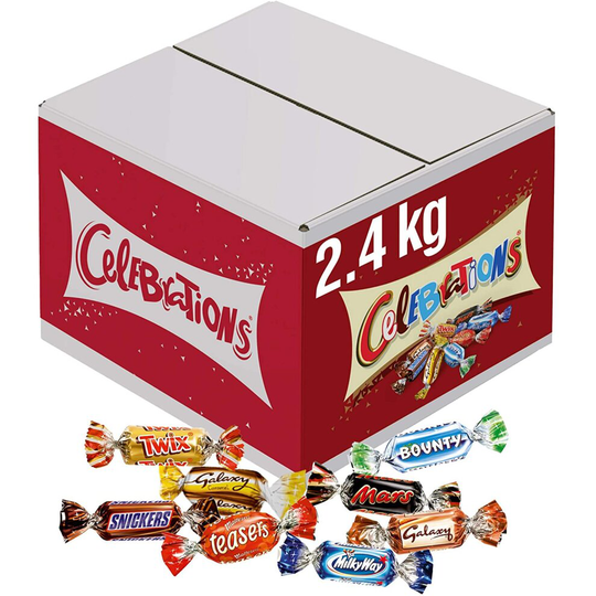 Celebrations Chocolate Bulk Box, (Maltesers, Galaxy, Snickers and More), 2.4 kg