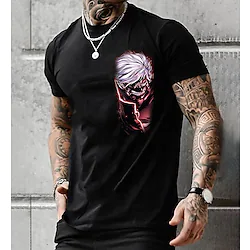 Inspired by Tokyo Ghoul Ken Kaneki T-shirt Cartoon Manga Anime Classic Street Style T-shirt For Men's Women's Unisex Adults' 3D Print 100% Polyester Lightinthebox