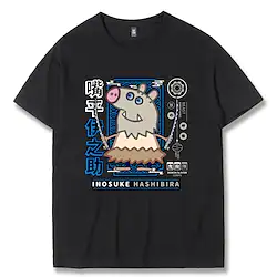 Inspired by Demon Slayer: Kimetsu no Yaiba Inosuke Hashibira T-shirt Cartoon Manga Anime Harajuku Graphic Kawaii T-shirt For Men's Women's Unisex Adults' Hot Stamping 100% Polyester Lightinthebox