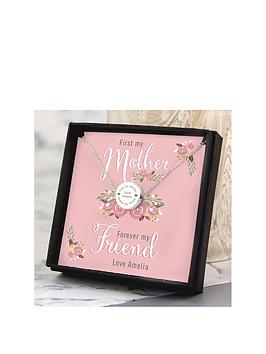 Personalised Disc Necklace And Sentiment Box For Mum