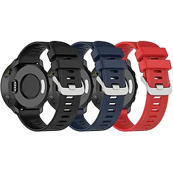 3 PCS Smart Watch Band for Garmin Venu 2 Plus / Sq / Sq Music Forerunner 55/245/645/158 Vivomove Sport / 3 / HR / Luxe / Style Silicone Smartwatch Strap Waterproof Adjustable Shockproof Sport Band Lightinthebox