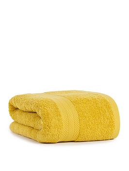 Everyday Essentials 100% Cotton 450 Gsm Quick Dry Jumbo Bath Sheet &Ndash; Saffron