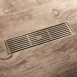 Vintage Bronze Tile Insert Drain, Bathroom Floor Drain, Rectangular Brass Shower Drain, Anti Clogging Floor Drain Lightinthebox