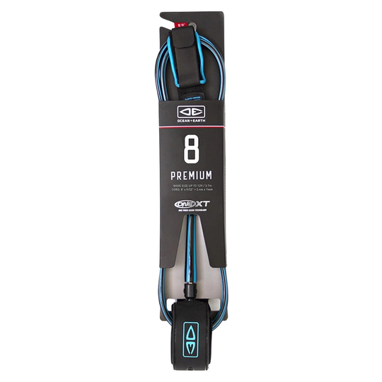 Ocean And Earth 9ft One XT Longboard Knee Leash - Blue