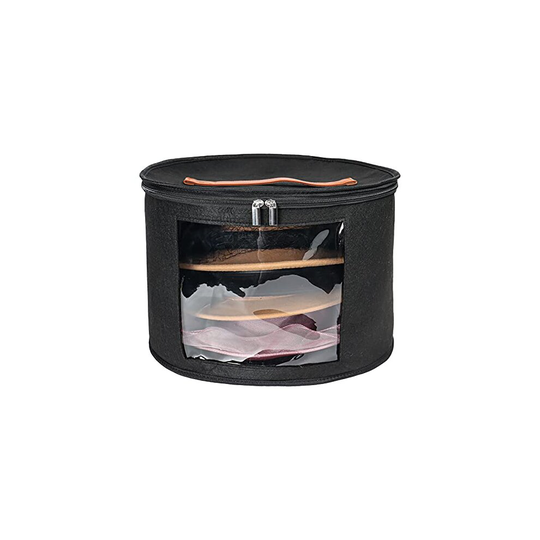 Goklmn Large Hat Box Travel,Foldable Hat Boxes with Lids, Decorative Closet Organizer For Women and Men,Suitable for Various Types of Hats,15.7 x