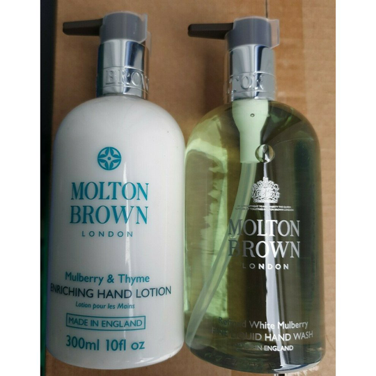Molton Brown White Mulberry Fine Liquid Hand Wash & Lotion Set 300ml