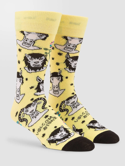 Men's Volcom Surf Vitals Ozzy Socks - GLIMMER YELLOW