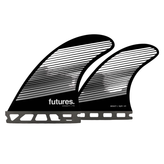 Futures F6 Legacy Quad Honeycomb Surfboard Fins Gray/Black