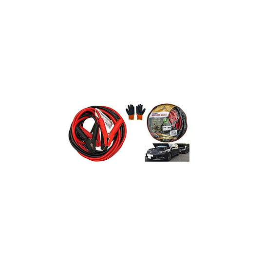 6 Metres 1000amp Heavy Duty Jump Leads Professional Booster Cables for HGV Cars Vans Truck with Safety Gloves and Carry Case