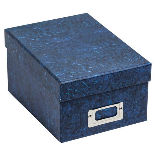 The Photo Album Company ALBOX700BLUE 10 x 15 cm Rigid Photograph Storage Gift Box - Deep Blue