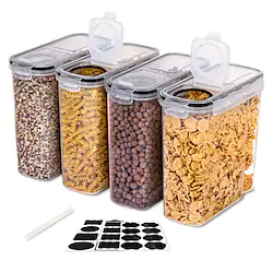 44L Moisture-proof and Insect-proof Rice Bucket Food Storage Box PP Plastic Transparent Sealed Tank Cereal Container Storage Set Airtight Food Storage Containers Great for Flour Lightinthebox