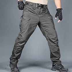 Men's Work Pants Hiking Cargo Pants Tactical Pants Waterproof Ripstop Windproof Multi-Pockets Winter Spring Autumn Camo / Camouflage Cotton Polyester Bottoms for Hunting Hiking Military CP Color Lightinthebox