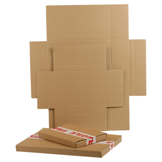 (Sample Box: Medium, Small: 220x160x20mm (out of stock)) Large Letter Box Cardboard Packing Postal Packing