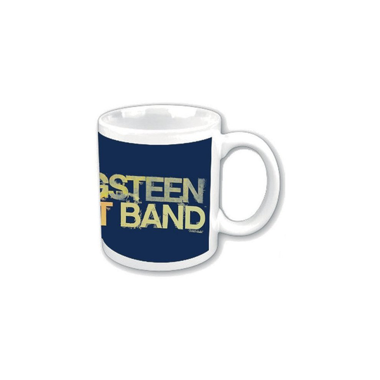 Bruce Springsteen Yellow Logo - bruce springsteen mug street band boxed boss cool retro gift idea fans official ceramic blue standard yellow logo