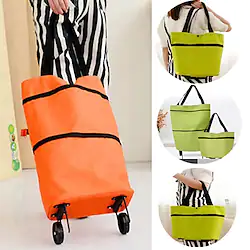 Folding Shopping Pull Cart Trolley Bag With Wheels Foldable Shopping Bags Reusable Grocery Bags Food Organizer Vegetables Bag Lightinthebox