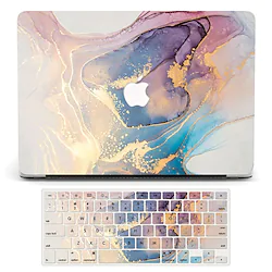 Compatible with MacBook Air 13 Inch Case 2022 2021 2020 2019 2018 Release M1 A2337 A2179 A1932 Touch ID MacBook Air Case Hard Shell Case 2 Keyboard Covers Screen Protector Pink Marble Lightinthebox