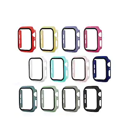 For Apple iWatch Series 7 / SE / 6/5/4/3/2/1 Tempered Glass / PC Screen Protector Smart Watch Case Compatibility 38mm 40mm 42mm 44mm 41mm 45mm Lightinthebox