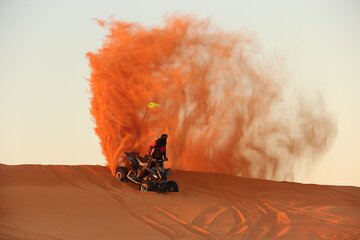 Evening Desert Safari with Quad Bike & BBQ Dinner/ Camel Trekking/ Sand Surfing