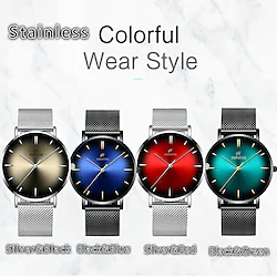 Quartz Watch for Men Analog Quartz Basic Modern Style Casual Waterproof Alloy Stainless Steel Friends Birthday / One Year Lightinthebox