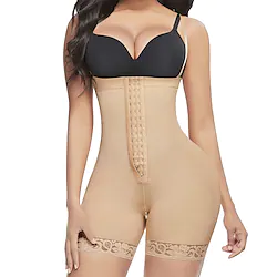 Shapewear for Women Tummy Control Body Shaper Butt Lifter Thigh Slimmer Faja Plus Size with Zipper Crotch Lightinthebox