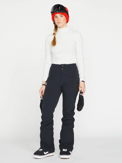 Women's Volcom Battle Stretch High Rise Trousers - Black