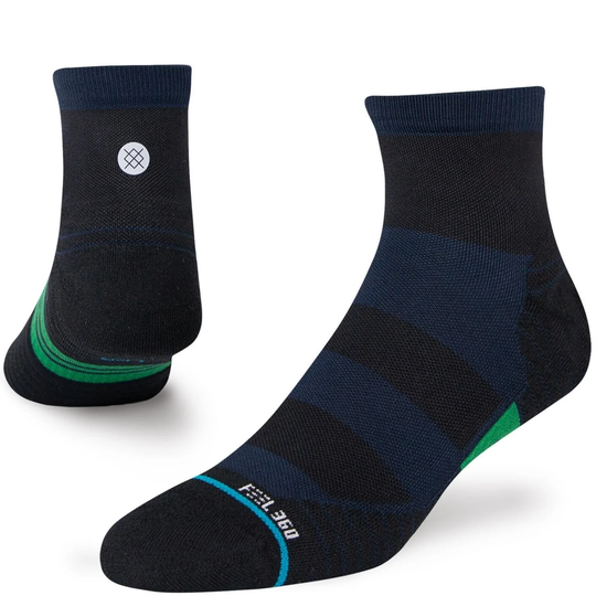 Stance Grip Quarter Performance Socks - Navy