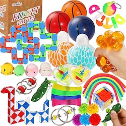 Fidget Toys 36 pcsChristmas Advent Calendar Pack Anti Stress Toys Kit Stress Relief Fidget Toy Blind Box Boy Girl Christmas Gift Lightinthebox