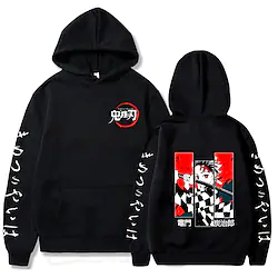Inspired by Demon Slayer Kamado Tanjirou Hoodie Anime Cartoon Anime Front Pocket Graphic Hoodie For Men's Women's Unisex Adults' Hot Stamping 100% Polyester Lightinthebox