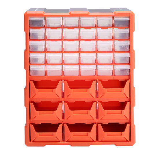 (30 clear + 9 solid drawers) Multi Drawer Parts Storage Cabinets Unit Organiser Home Tool Box