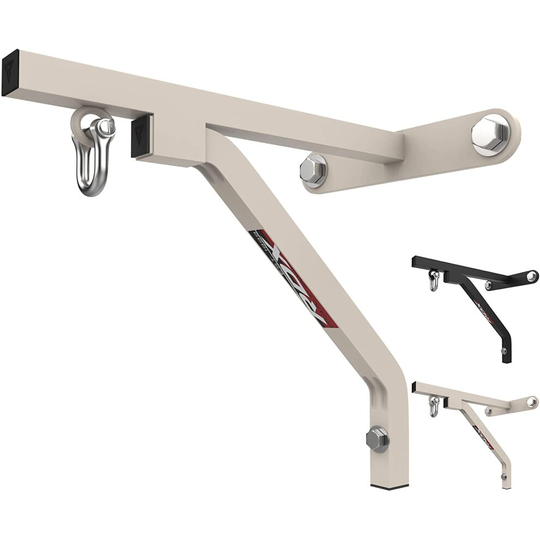 (White) RDX Heavy Boxing Punch Bag Wall Bracket Mount Hanger Iron Hook