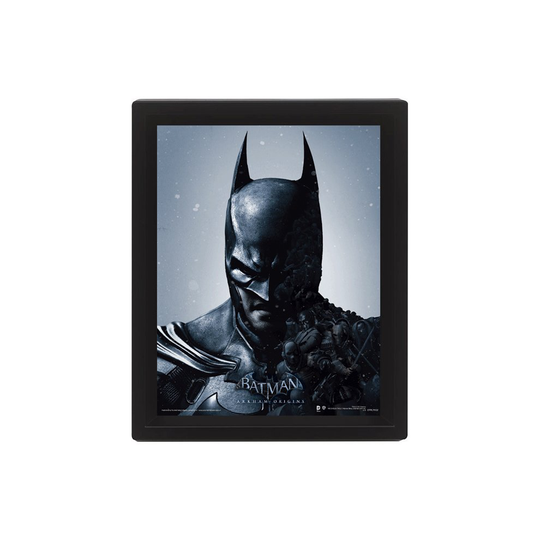Batman Arkham Origins (batman/joker) - Joker 3d Picture 2 Faces Dimension Box - batman joker 3d picture 2 faces dimension box frame new ready hang