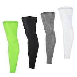 1 Pair Arsuxeo Leg Warmers / Knee Warmers Solid Color Lightweight Sunscreen UPF 50 Bike Black White Light Green Polyester Elastane Winter for Men's Women's Adults' Road Bike Mountain Bike MTB Running Lightinthebox