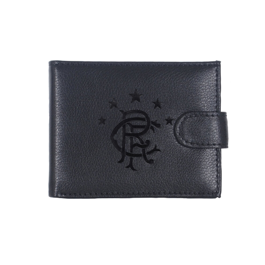 Rangers FC Official Leather Wallet Embossed Crest Gift Boxed