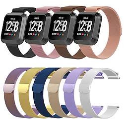 1 pcs Smart Watch Band for Fitbit Versa 2 / Versa 2 SE / Versa / Versa Lite Magnetic Stainless Steel Breathable Smartwatch Strap Milanese Loop for Men Women Lightinthebox