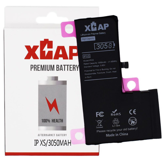 XCAP | Extended Capacity (+14%) Battery Pack Replacement | iPhone XS | 3050mAh