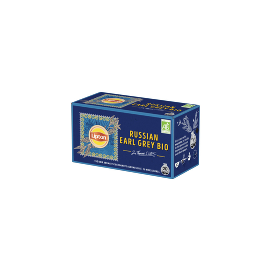 Lipton Russian Earl Grey Bio 4 Boxes Of 20 (80) Supplied