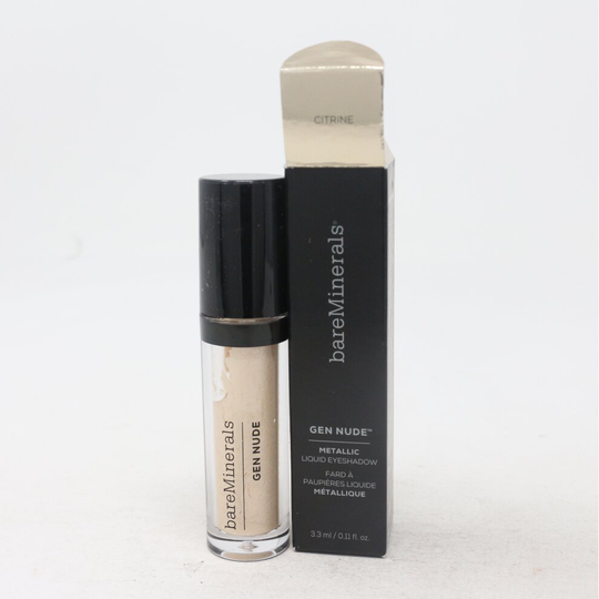 (Citrine) Bareminerals Gen Nude Metallic Liquid Eyeshadow 0.11oz/3.3ml New With Box