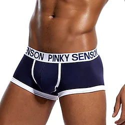 Men's Sport Briefs Running Brief Bottoms Athletic Athleisure Winter Cotton Breathable Quick Dry Moisture Wicking Fitness Gym Workout Running Sportswear Activewear Yellow Dark Blue / Stretchy Lightinthebox