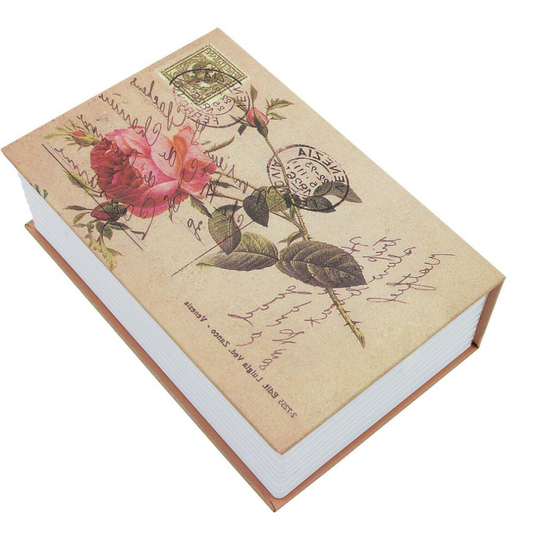 (Rose) Cash Money Storage Lock Book Safe Box Case