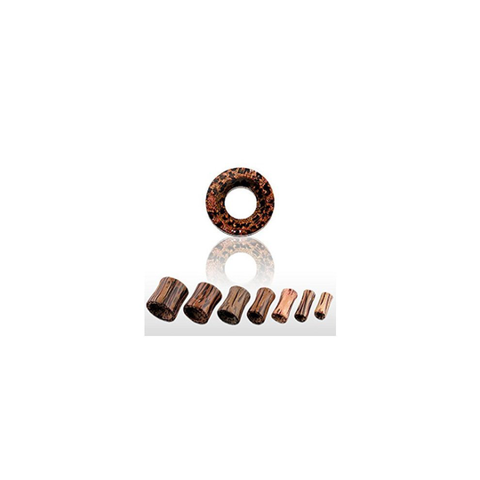 (5MM) Natural Organic Coconut Wood Hollow Ear Tunnel Saddle Plug Piercing Finest Quality Materials