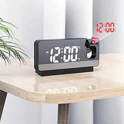 Smart Alarm Clock S282A for Led Digitale Projectie Wekker Tafel Elektronische Wekker Met Projectie Tijd Projector Slaapkamer Nachtkastmodus Lightinthebox