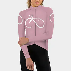 21Grams Women's Cycling Jersey Long Sleeve Bike Top with 3 Rear Pockets Mountain Bike MTB Road Bike Cycling Breathable Quick Dry Moisture Wicking Reflective Strips Green Purple Yellow Graphic Lightinthebox