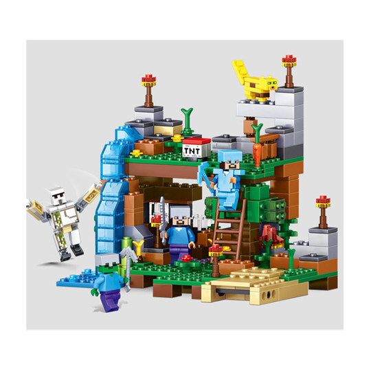 Minecraft Building Blocks My World 4 in 1 For Friends DIY Brick Kids Toys(Not lego)without box