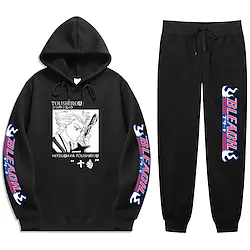 Inspired by BLEACH Hoodie Cartoon Manga Anime Harajuku Graphic Kawaii Pants For Men's Women's Unisex Adults' Hot Stamping 100% Polyester Lightinthebox