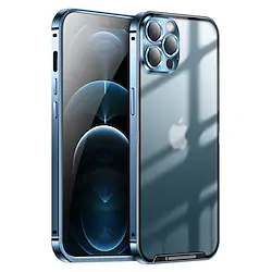 Phone Case For Apple Back Cover iPhone 14 Pro Max iPhone 13 12 Pro Max Portable Translucent Shockproof Solid Colored TPU Aluminum Alloy Lightinthebox