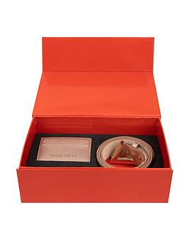 Valentino Bags Toffee Belt And Wallet Gift Box - Rose Gold