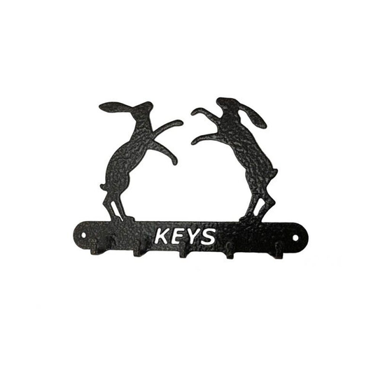 Boxing Hares Key Holder