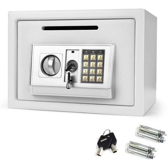 Security Digital Safes Cash Box Steel Electronic Lock 16 Litre for home&office