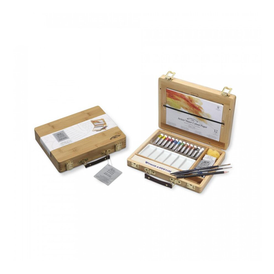 Winsor & Newton Professional Water Color 12 x 5ml Tubes Bamboo Box